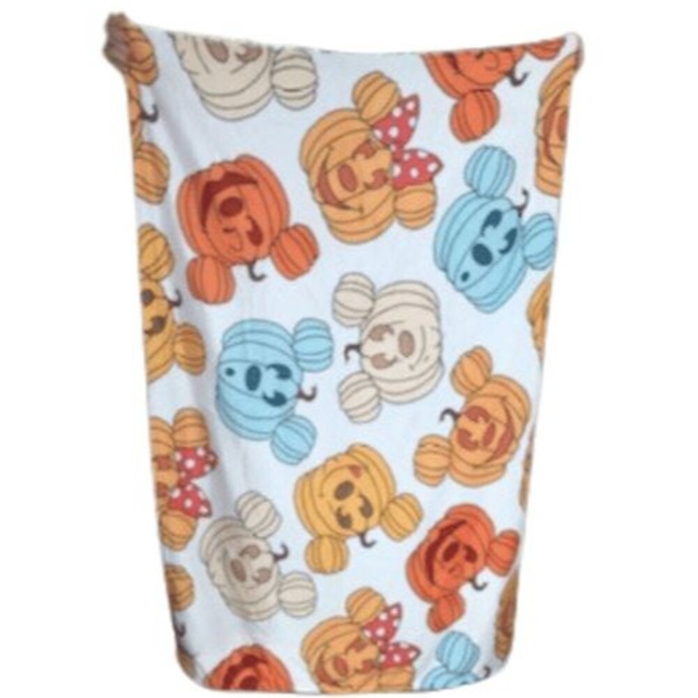 Disney Mickey Minnie Mouse Pumpkin Halloween Blanket Soft Large Throw Plush Fall